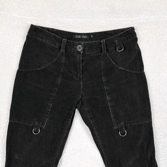 Y2K Euro Made in Italy Susan Small Bondage Corduroy Pants Sz EU 40 Waist 28 Vtg - Picture 5 of 16